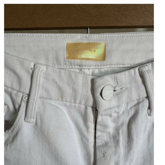 Mother Jeans High Waisted Looker Ankle Fray Size 25 White - Picture 5 of 11